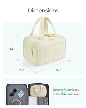 BAGSMART waterproof lining detail keeping wet items separate and easy to wipe clean