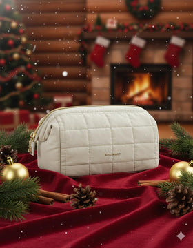 BAGSMART quilted taslan close-up highlighting padded texture and durable stitching