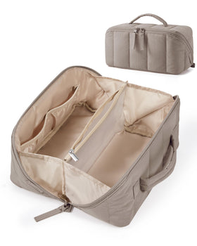 BAGSMART front view showing quilted exterior and elegant protection