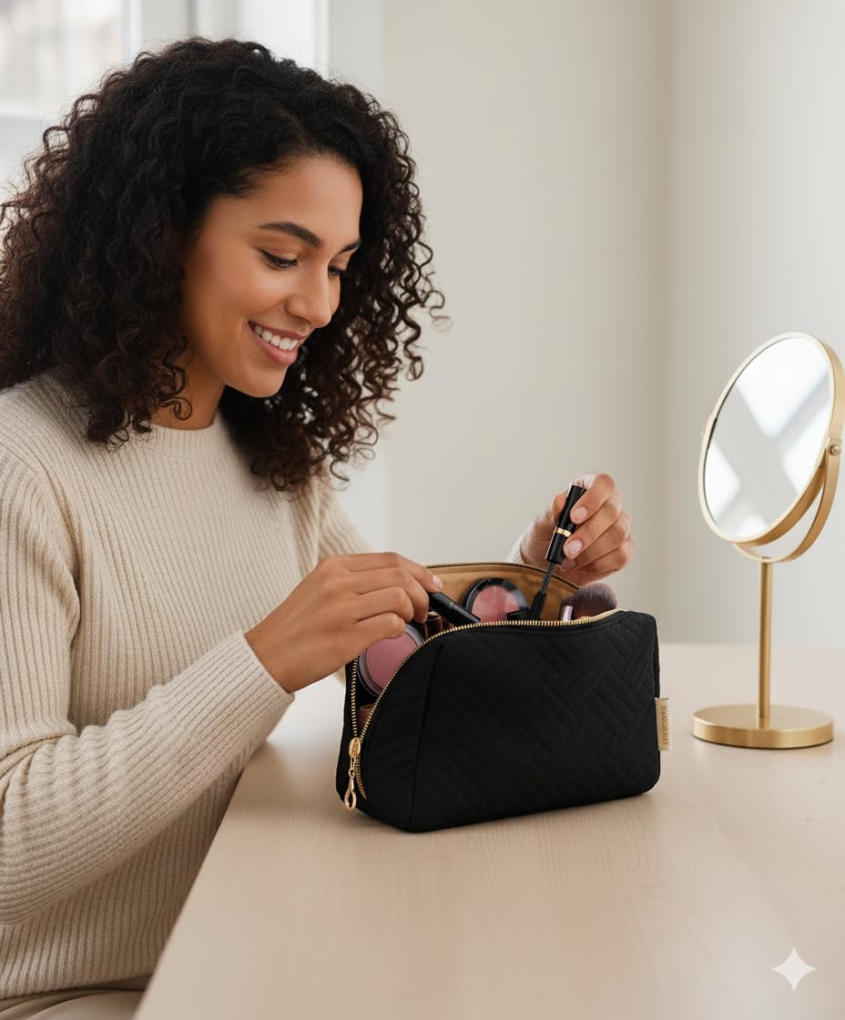 BAGSMART quilted peach-skin close-up highlighting soft texture and durability
