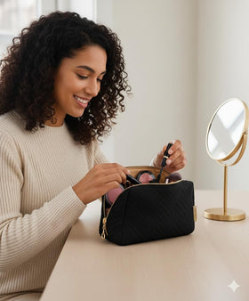 BAGSMART quilted peach-skin close-up highlighting soft texture and durability