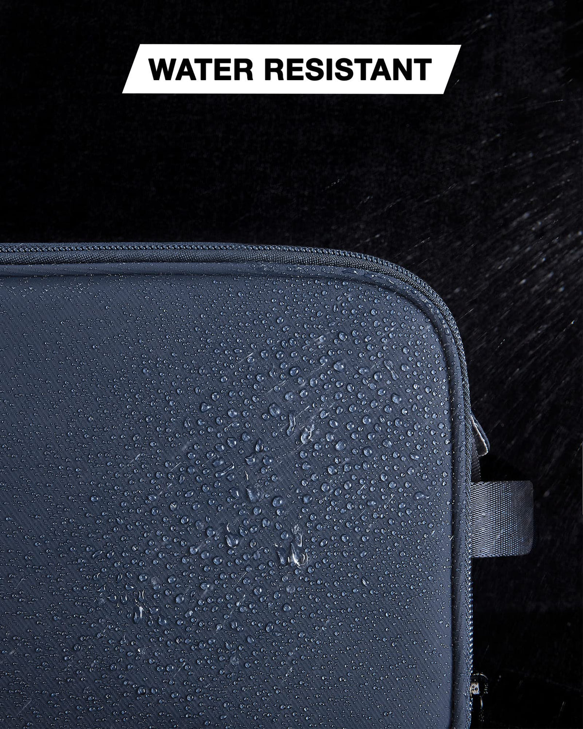 BAGSMART size comparison with toiletries, demonstrates large capacity for full-size products