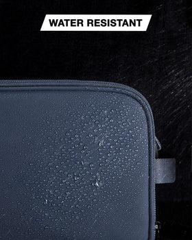BAGSMART size comparison with toiletries, demonstrates large capacity for full-size products