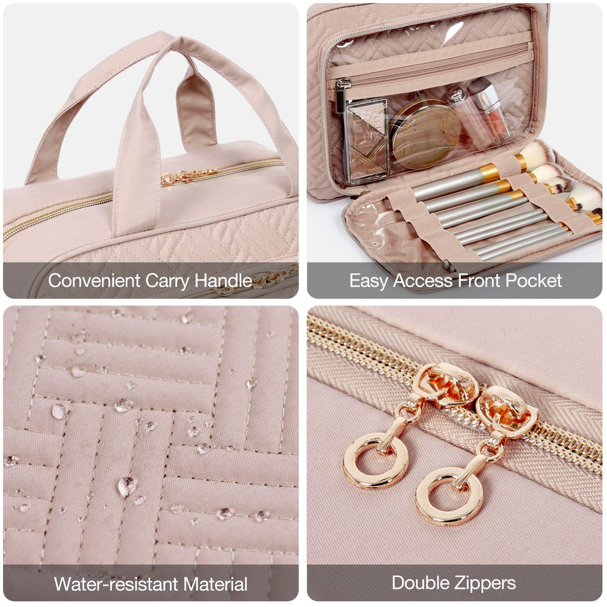 BAGSMART size comparison beside passport and phone for travel-ready packing