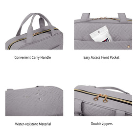 BAGSMART stuffed bag with full-size bottles to show capacity and scale in travel context