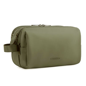 BAGSMART front view showing compact green dopp kit and secure dual zippers