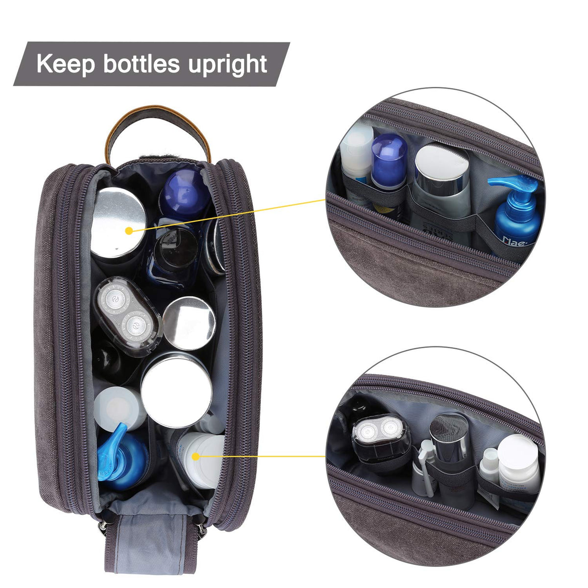 BAGSMART packed inside suitcase to show size and travel convenience