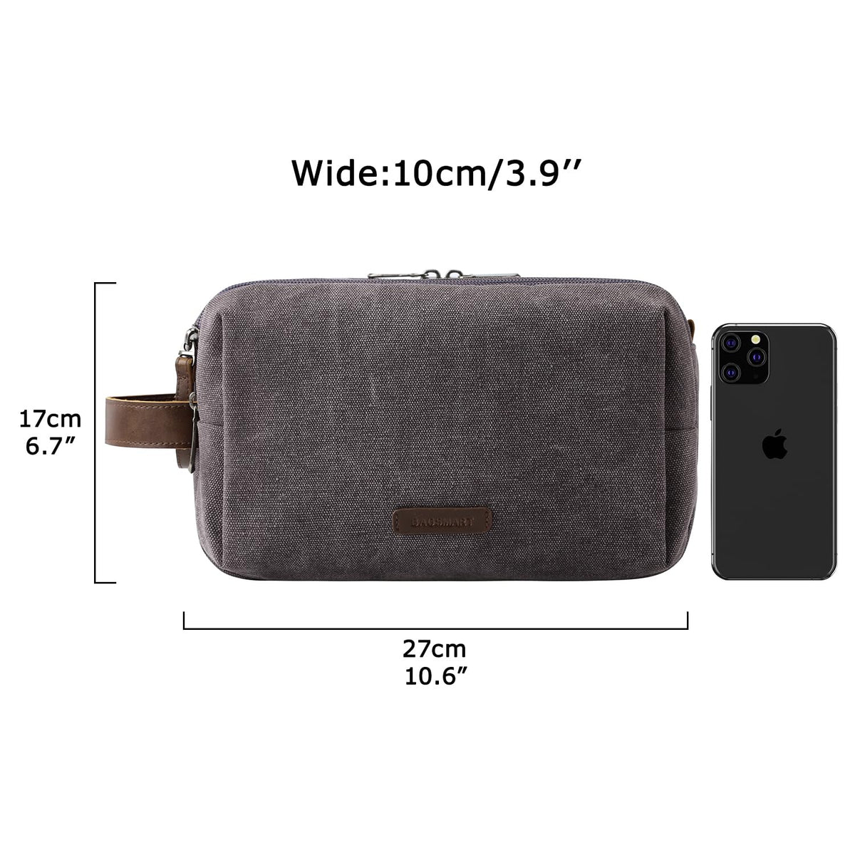 BAGSMART on bathroom counter with grooming items to show everyday use