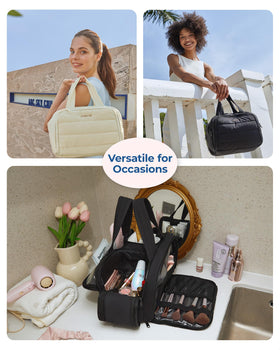 BAGSMART bag packed in suitcase demonstrating travel readiness benefit: saves space and organizes