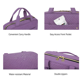 BAGSMART packed in suitcase on travel table showing ease of grab-and-go