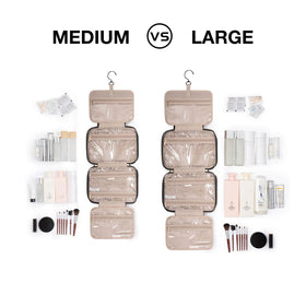 BAGSMART open interior showing four compartments and organized bottles benefit