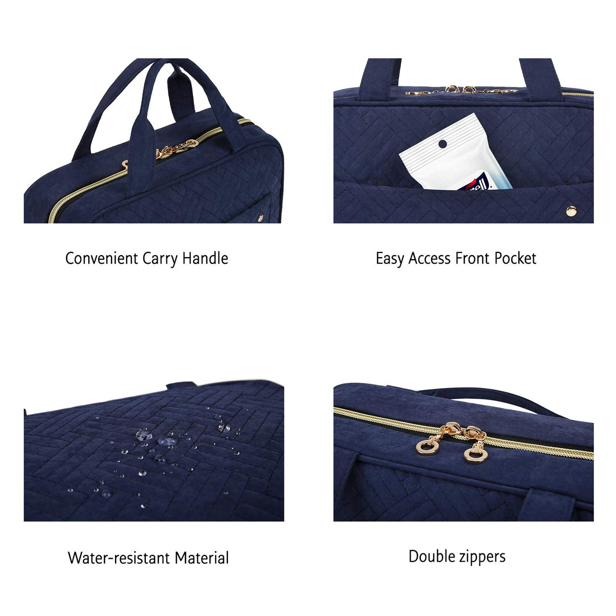 BAGSMART packed inside suitcase demonstrating organized travel storage