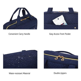 BAGSMART packed inside suitcase demonstrating organized travel storage