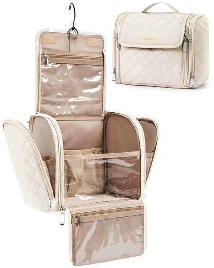 BAGSMART front view showing compact shape and secure zipper benefit quick grabbing