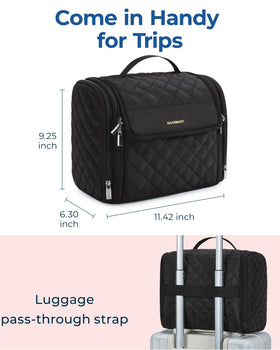 BAGSMART transparent pockets showing contents for quick visibility and fast access