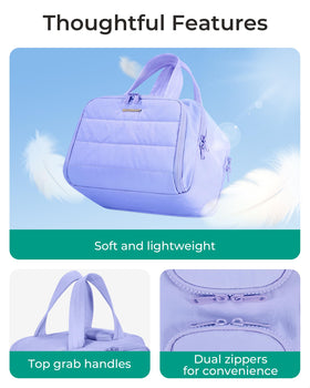 BAGSMART waterproof front zip pocket detail keeping wet items separate and easy to clean