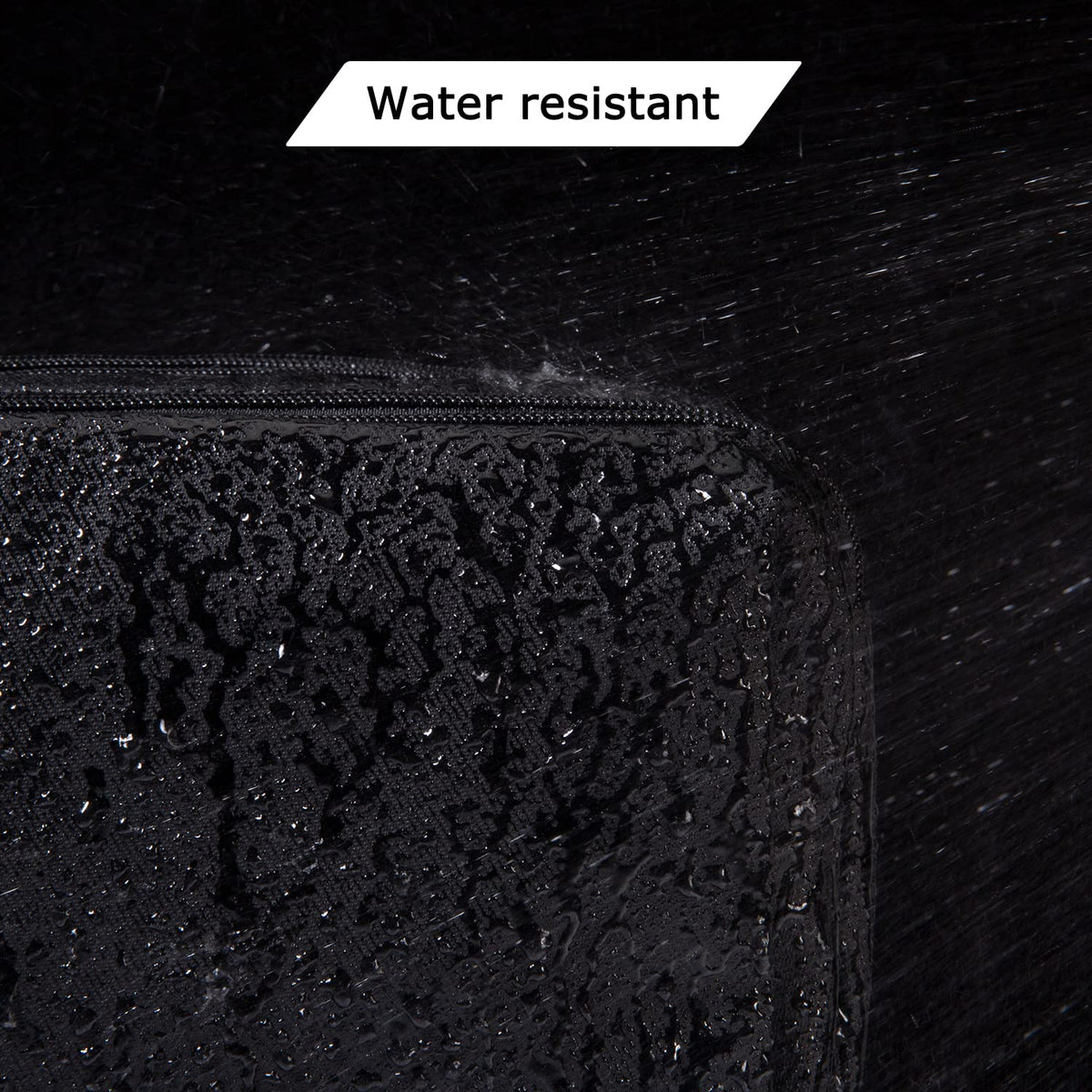 BAGSMART waterproof front pocket detail keeping wet items separate and safe