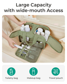 BAGSMART wide-open top view for easy access and visible packing advantage