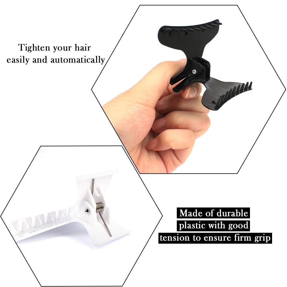 BAHABY clips in use during blow-drying offering precise section control and speed
