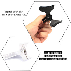 BAHABY clips in use during blow-drying offering precise section control and speed