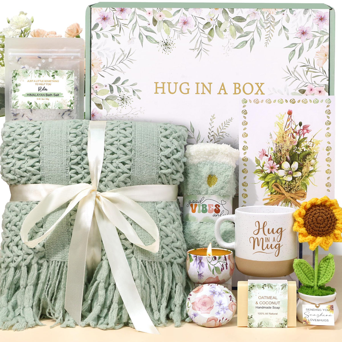 BaiCai front packaging showing full gift set, ready to present comfortably