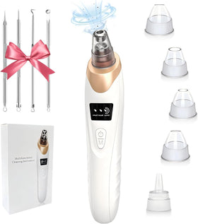 BAIIKO front view of blackhead remover showing sleek body and display, clear controls benefit
