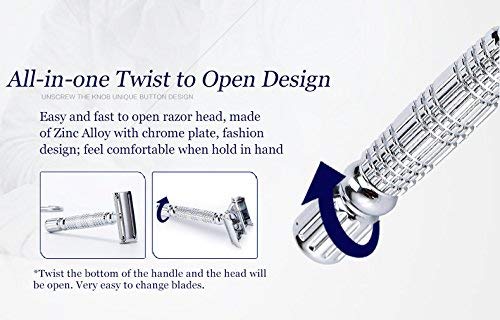 BAILI razor held in hand showing ergonomic grip for confident shaving control