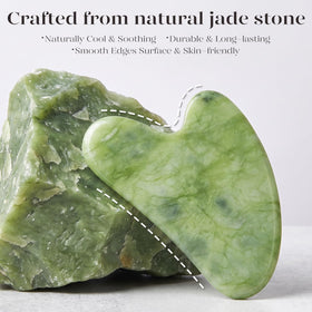 BAIMEI close polish detail highlighting stone texture and durable jade for long-term use