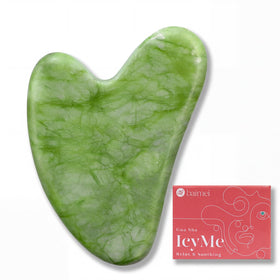 BAIMEI IcyMe front view showing full jade shape and smooth finish for cooling benefits