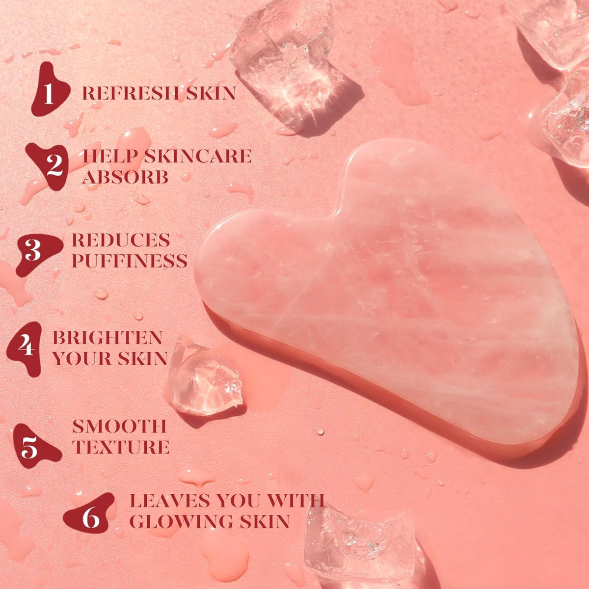 BAIMEI gua sha contour detail highlighting curved edges for precise jawline sculpting