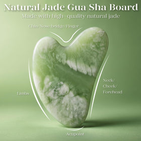 BAIMEI gua sha stone curve detail showing sculpting edge for jawline shaping