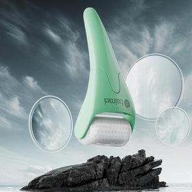 BAIMEI gua sha detail showing curved edge for jaw sculpting benefit