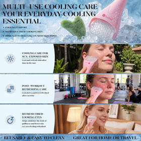 BAIMEI set frozen in freezer to show cold-ready design for immediate soothing benefits