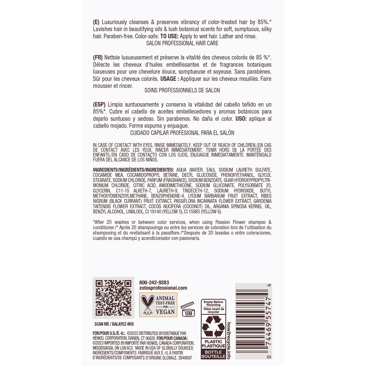 Bain de Terre on color-treated hair after rinse showing shine and preserved vibrancy benefit