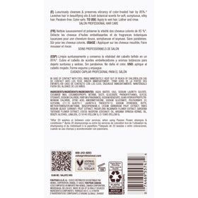 Bain de Terre on color-treated hair after rinse showing shine and preserved vibrancy benefit