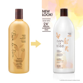 Bain de Terre back label close-up listing ingredients and usage directions for informed buyers
