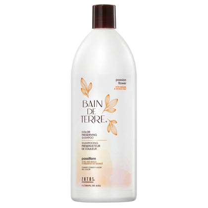 Bain de Terre front bottle showing branding and size for easy identification and shelf appeal