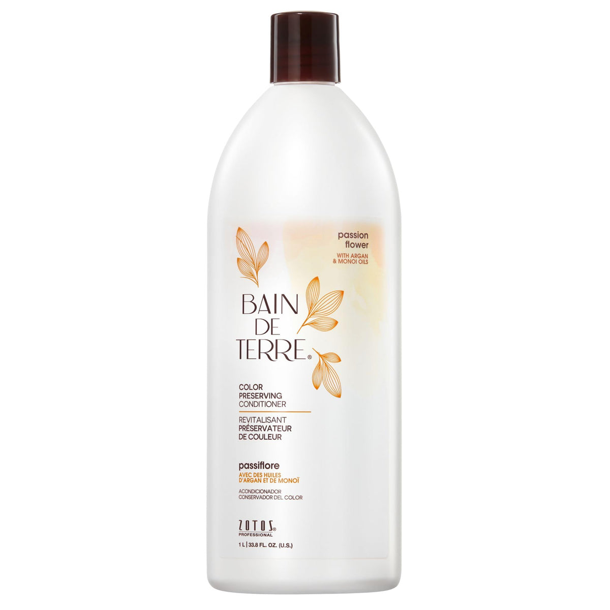 Bain de Terre front bottle showing product name and scent for shelf appeal