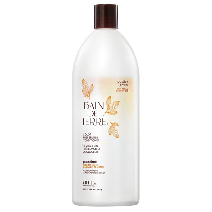 Bain de Terre front bottle showing product name and scent for shelf appeal