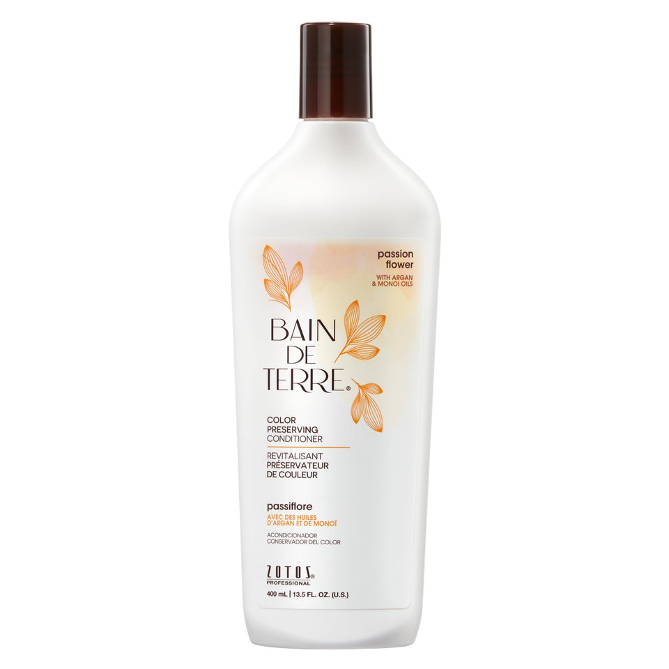 Bain de Terre front packaging showing bottle and benefits