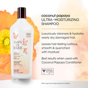 Bain de Terre shampoo lather texture demonstrating gentle moisturizing foam