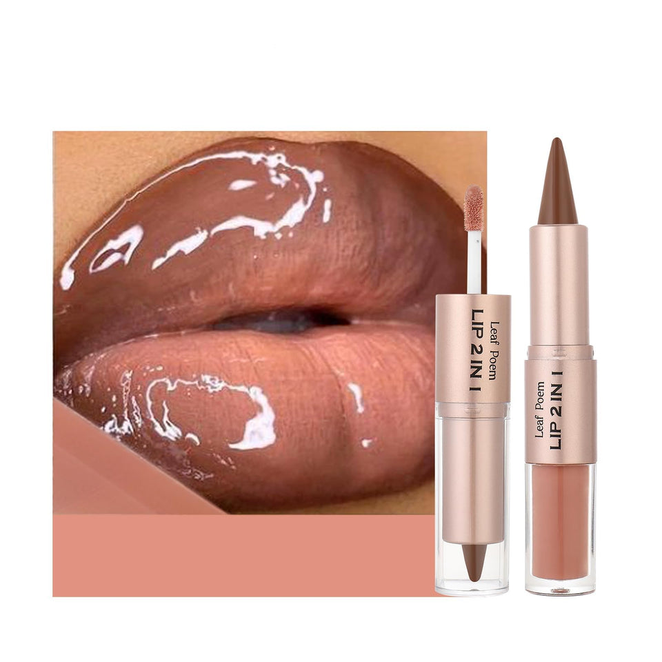 BAISEN DIARY front packaging showing the caramel brown nude duo and shade name