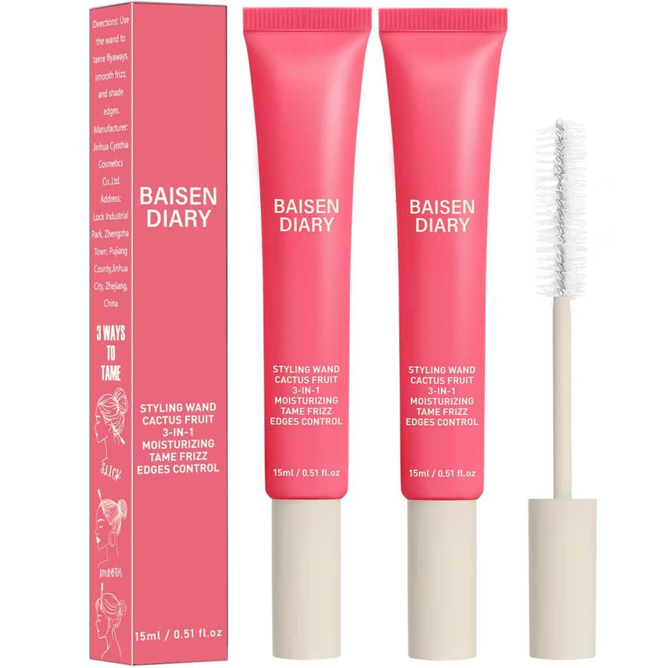 BAISEN DIARY front packaging showing two compact styling sticks and benefits