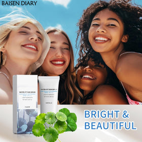 BAISEN DIARY used under foundation to show compatibility with makeup