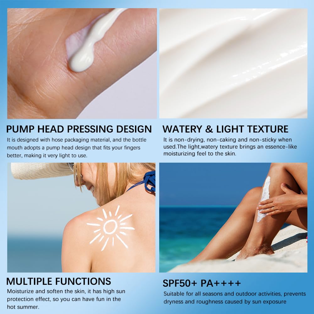 BAISEN DIARY pump dispenser detail for easy controlled sun serum release