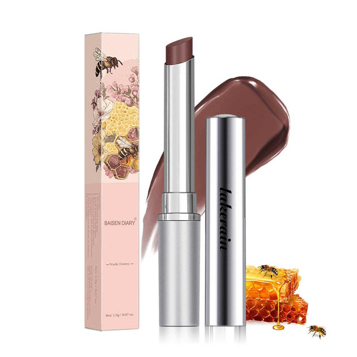 BAISEN DIARY size comparison in hand, portable lip moisturization on the go