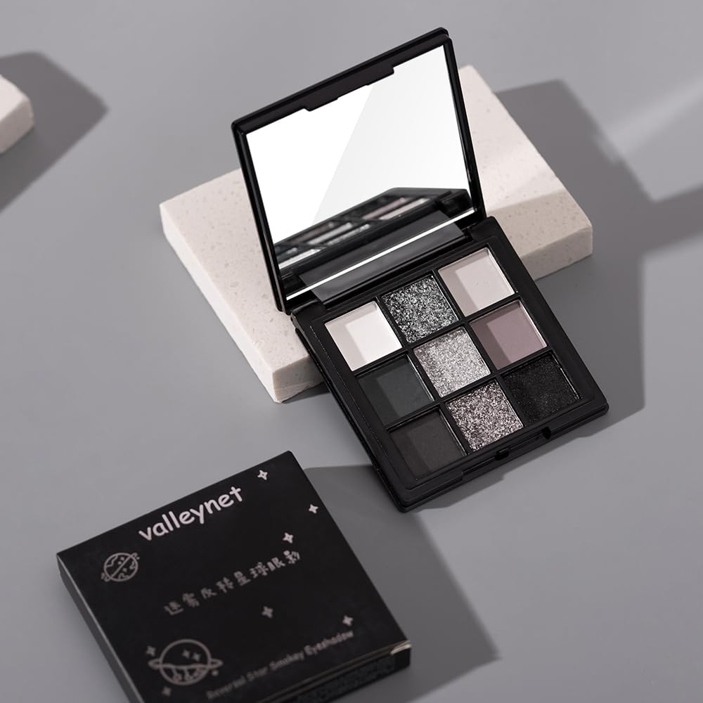 BAISEN DIARY palette next to a credit card showing compact size and everyday carry benefit