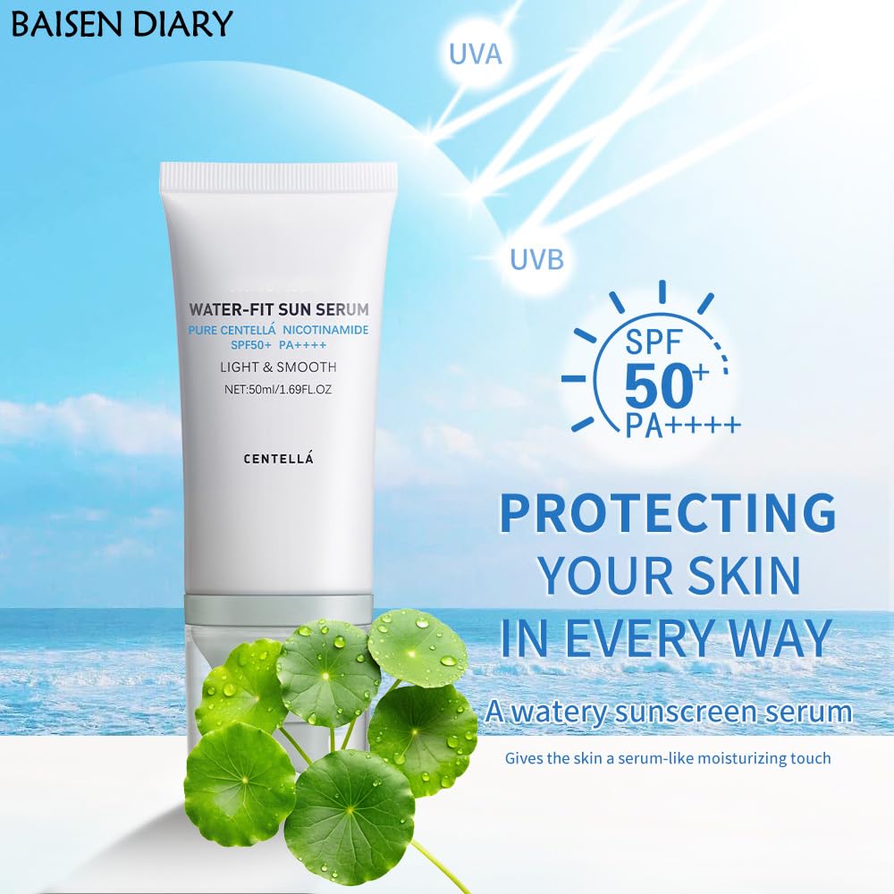 BAISEN DIARY close-up of water-fit serum texture highlighting fast absorption