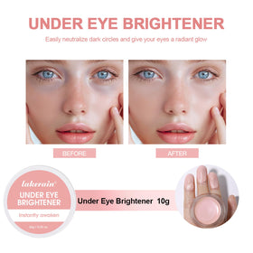 BAISEN DIARY before and after under-eye comparison demonstrating reduced darkness and refreshed look