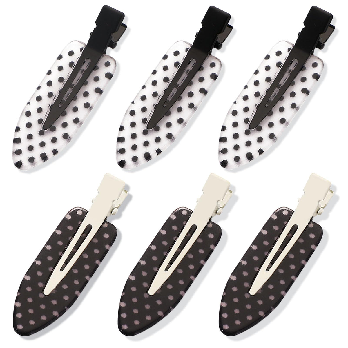 BAISEN front view of polka dot clip pack showing design and count